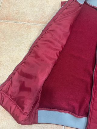 Chaleco acolchado Zara hombre granate