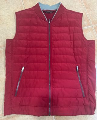 Chaleco acolchado Zara hombre granate