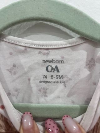 Conjunto Vestido e Body C&A Bebé