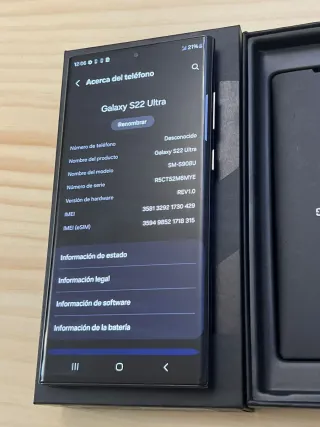 Samsung S22 Ultra 5G 128GB Negro