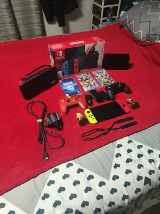 Nintendo Switch Azul/Rojo + Accesorios