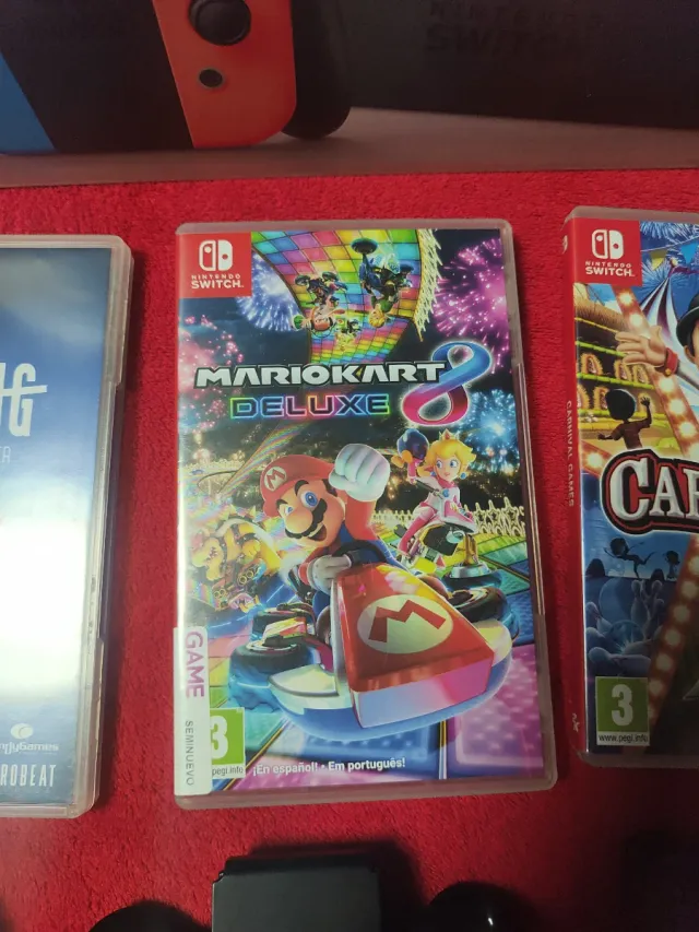 Nintendo Switch Azul/Rojo + Accesorios