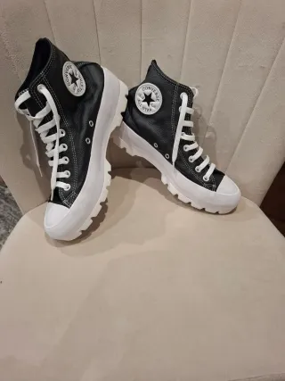 Converse Piel Negra Talla 40