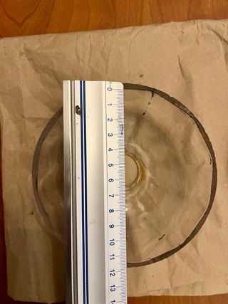 2 repuestos cristal lámpara antigua