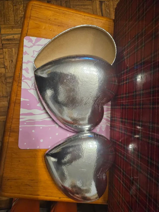 Scatola Cuore Rossa e Argentata