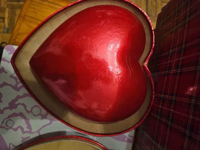 Scatola Cuore Rossa e Argentata