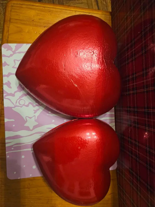 Scatola Cuore Rossa e Argentata