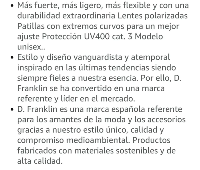 Gafas de sol Dr. Franklin Jackson Unisex