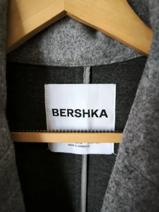 Casaco Bershka Cinzento Tamanho S