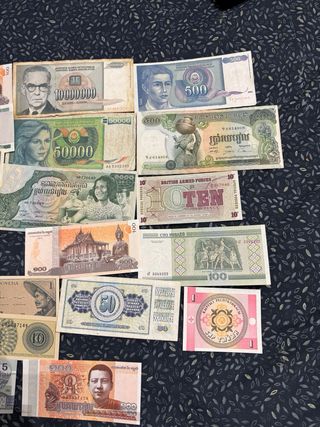 Lote 20 Billetes Extranjeros Varios Países