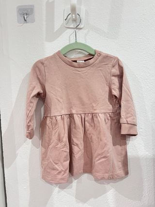 Vestido Menina HM Rosa Tam 74cm