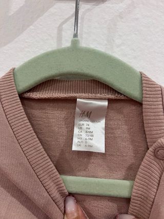 Vestido Menina HM Rosa Tam 74cm