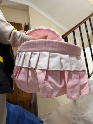 Moisés para bebé rosa