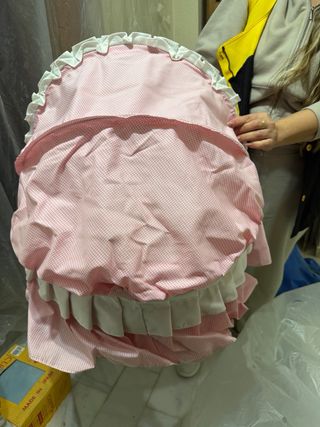 Moisés para bebé rosa