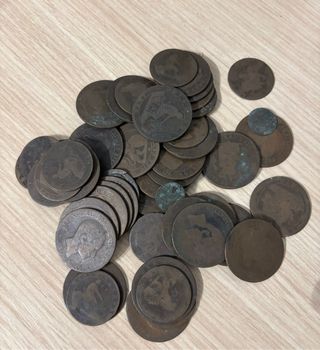 Lote de monedas de cobre españolas
