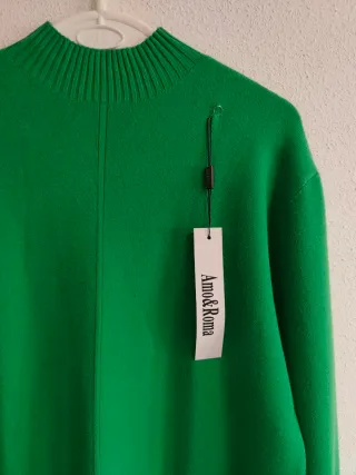 Vestido verde talla única Amor & Roma nuevo.