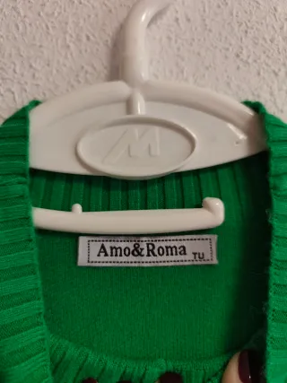 Vestido verde talla única Amor & Roma nuevo.