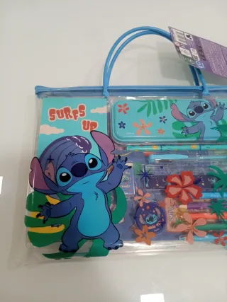 Set cancelleria Stitch borsa trasparente