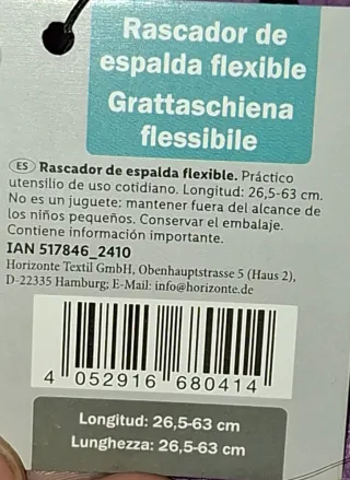 Rascador de espalda extensible