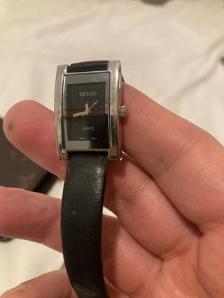 Reloj Seiko Mujer Cuarzo Negro/Plata