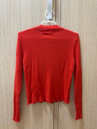 Camiseta roja manga larga