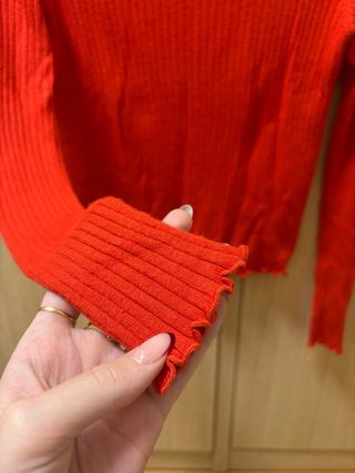 Camiseta roja manga larga