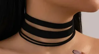 Conjunto 3 Collares terciopelo vintage