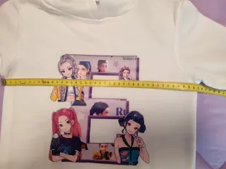 Sudadera K-Pop Niña Blanca, personalizada letra E.