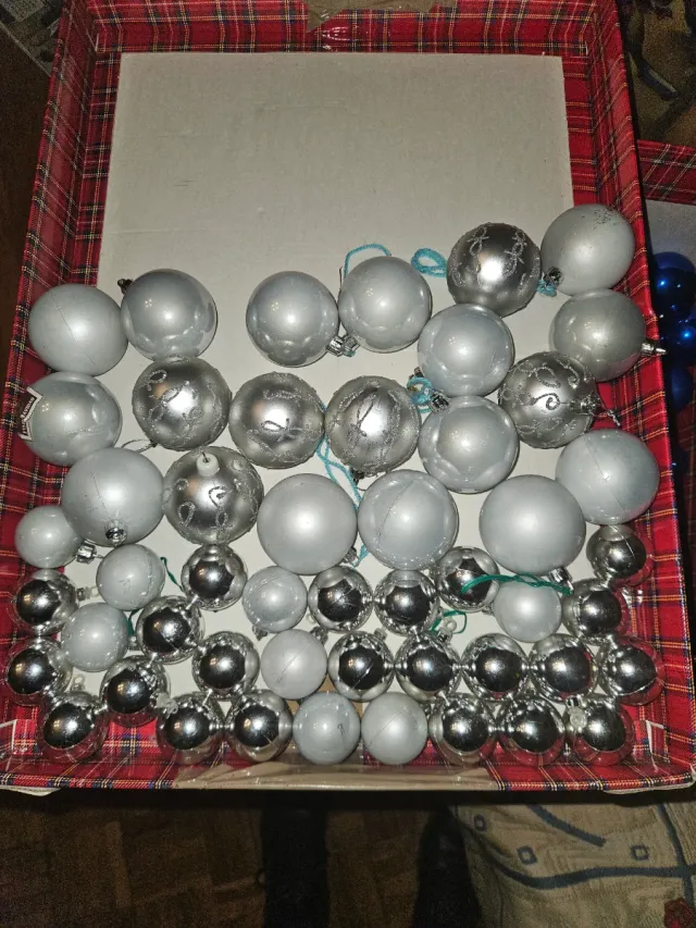 Decorazioni Natalizie Argentate