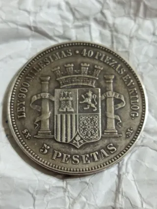 Lote monedas plata