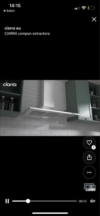 Campana Extractora Cocina 900mm