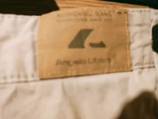 Pantalón vaquero beige hombre casual