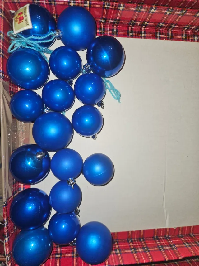 Decorazioni Natalizie Blu (Cristallo)