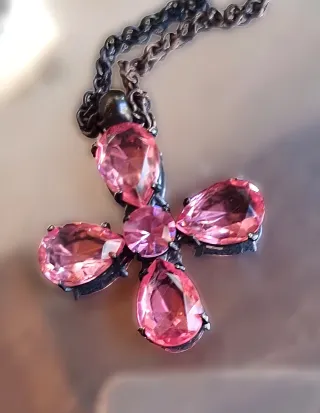 Giorà By Raspini Girocollo Fiori Rosa Oro