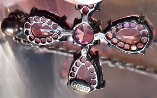 Giorà By Raspini Girocollo Fiori Rosa Oro