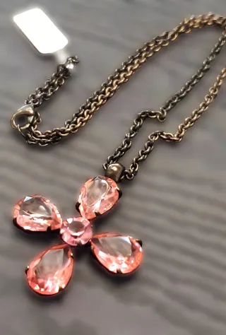 Giorà By Raspini Girocollo Fiori Rosa Oro