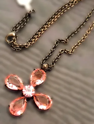 Giorà By Raspini Girocollo Fiori Rosa Oro