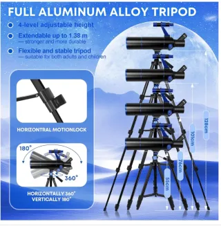 Telescopio Dianfan 80mm Apertura