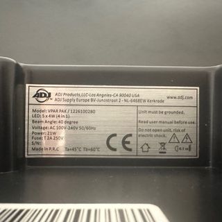 Set Par Led RGBW 20W con Cover e Telecomando