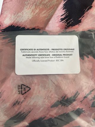 Foulard Baldinini Rosa e Nero