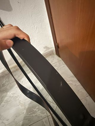 Specchio da trucco rotondo nero