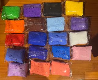 Masa de modelar secado al aire colores variados