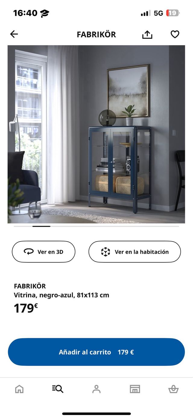 Vitrine in vetro Ikea Cristal Azul