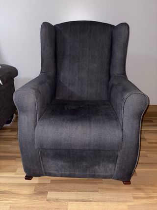 Sillón orejero Balancín gris