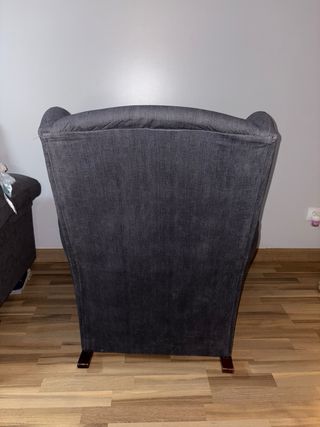 Sillón orejero Balancín gris