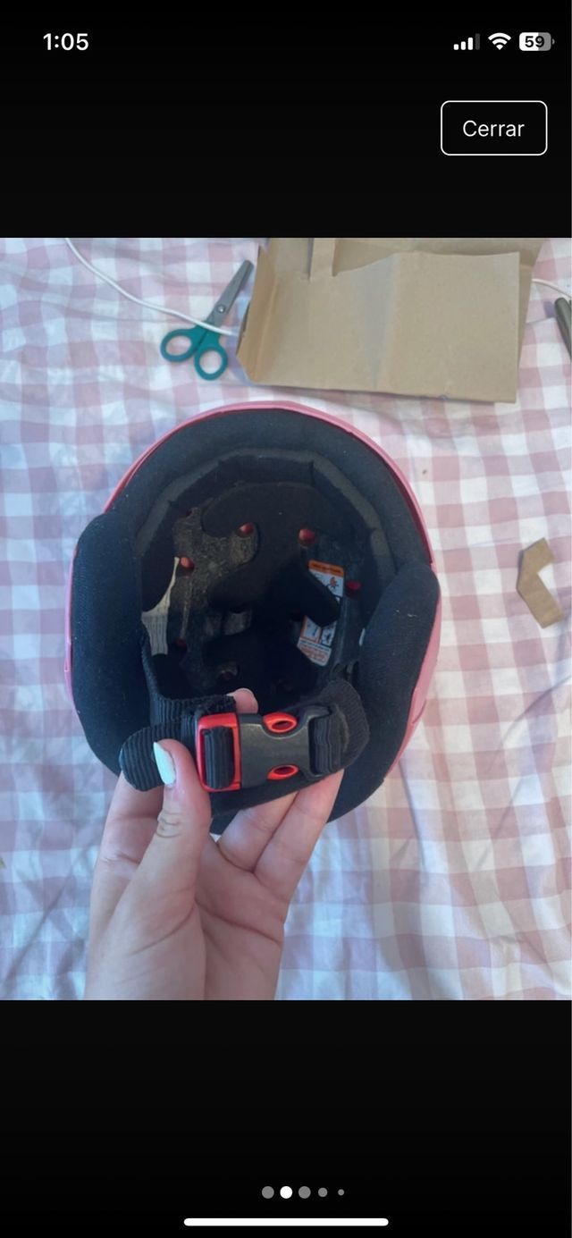 Casco rosa patinaje y ski Wedze