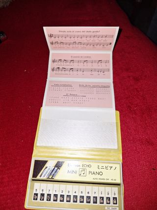 Mini Piano Electrónico con Libro de Cantos
