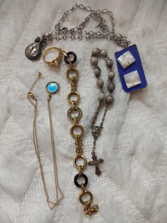 Conjunto de bijuterias antigas