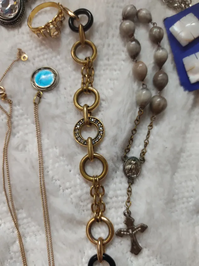 Conjunto de bijuterias antigas