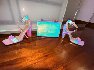 Set Borsa + Sandali Holografici